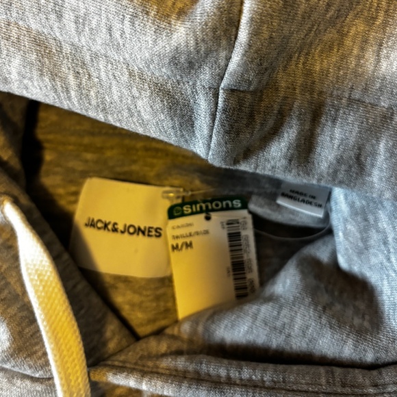 Jack & Jones gray and blue Brooklyn varsity hoodie NWT - Picture 7 of 10